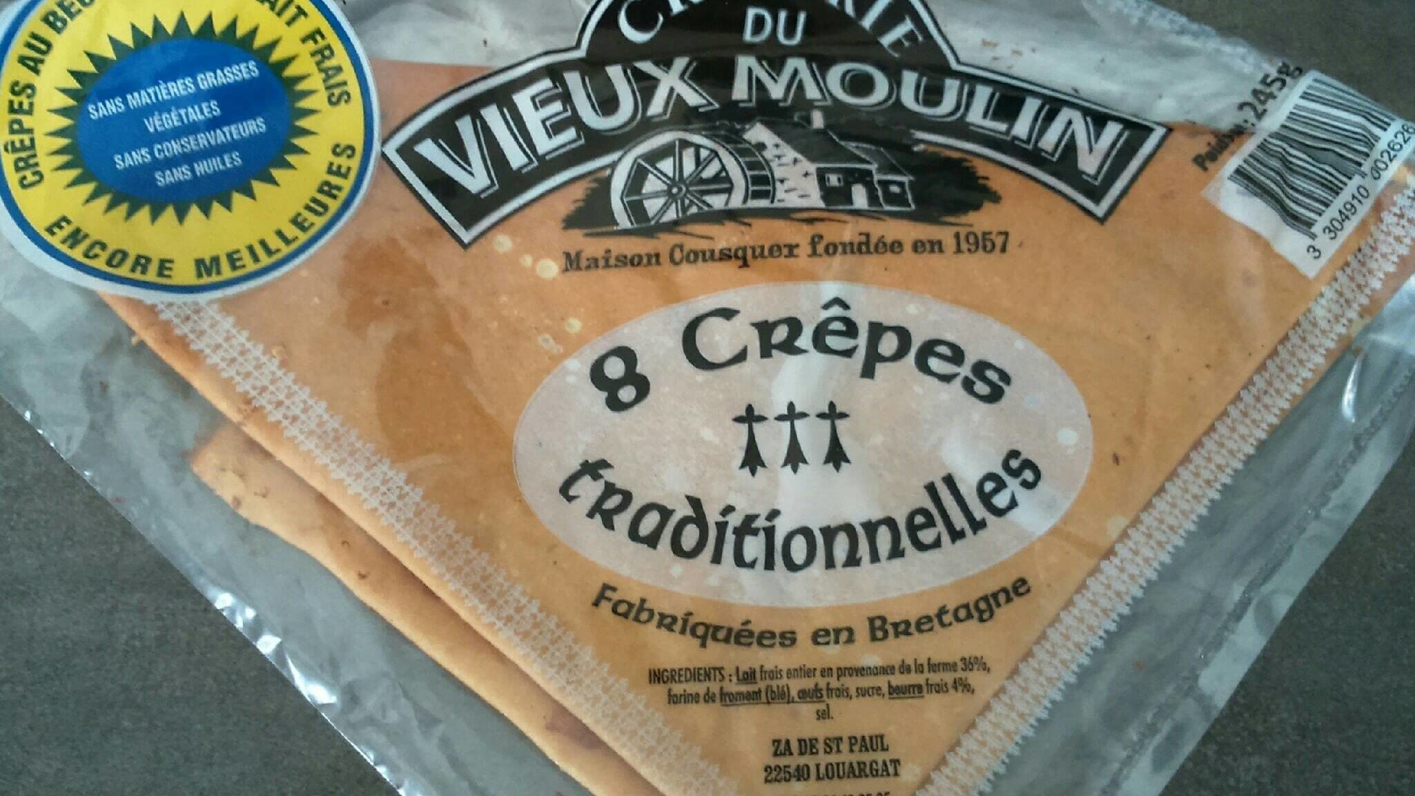 Le Herve du vieux moulin Crêpes packshot