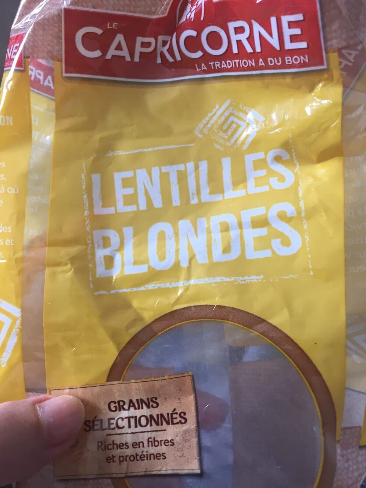 Open Food Facts Lentilles blondes packshot