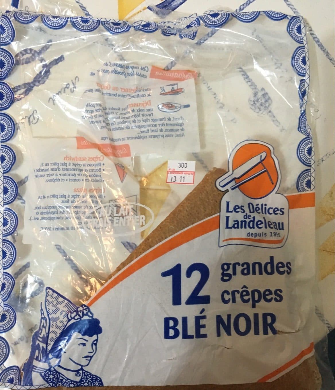 Les Délices de Landeleau 12 Grandes Crêpes de Blé Noir packshot