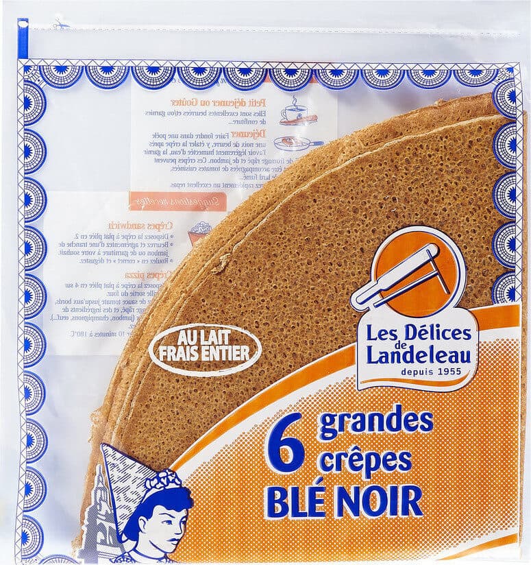 Les Delices De Landelaeau 6 grandes Crêpes de Blé Noir packshot