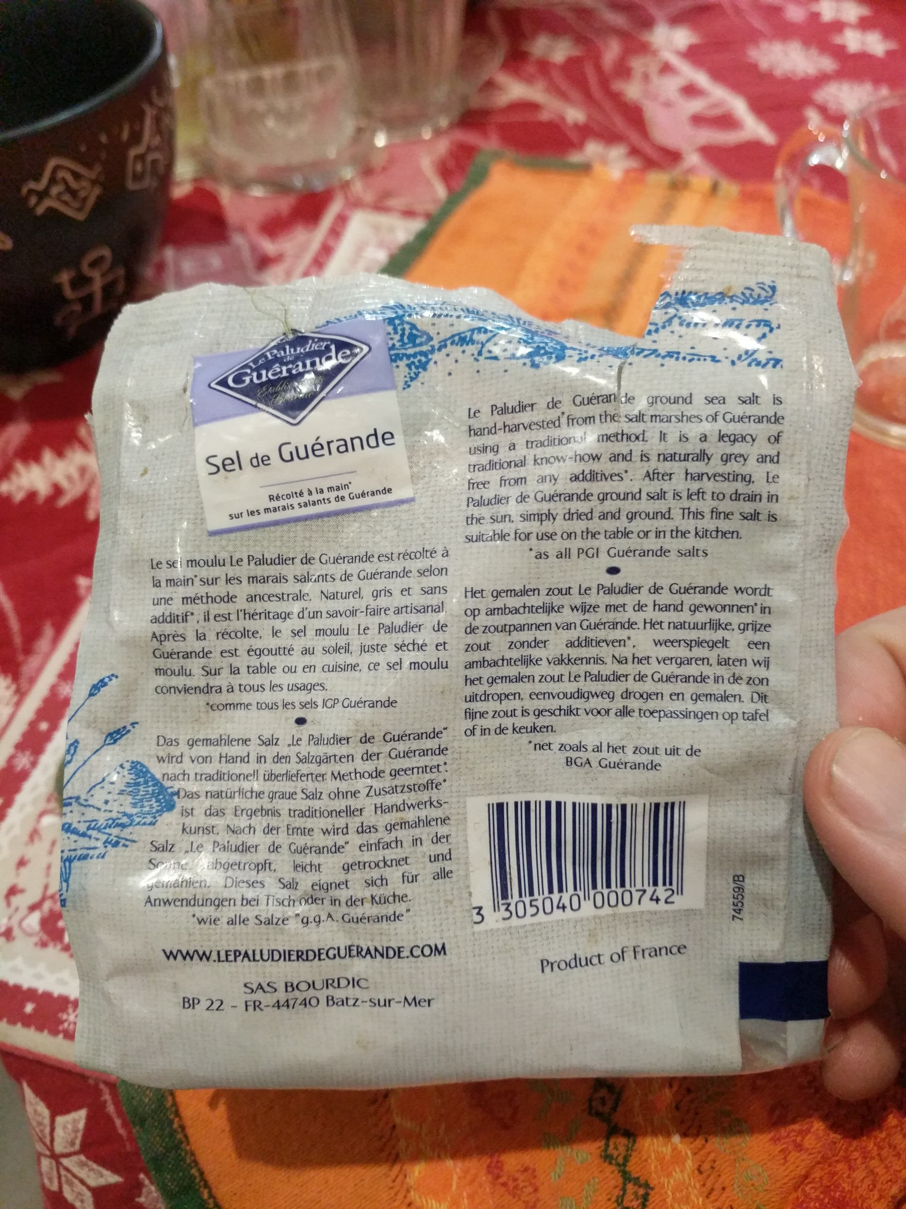 Le Paludier de Guérande Sel Fin Sachet Mou packshot