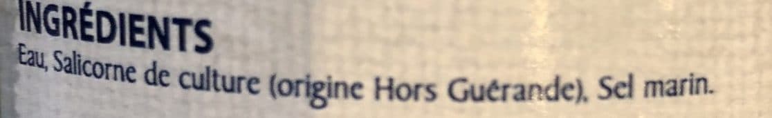 Le Paludier de Guérande Salicornes packshot