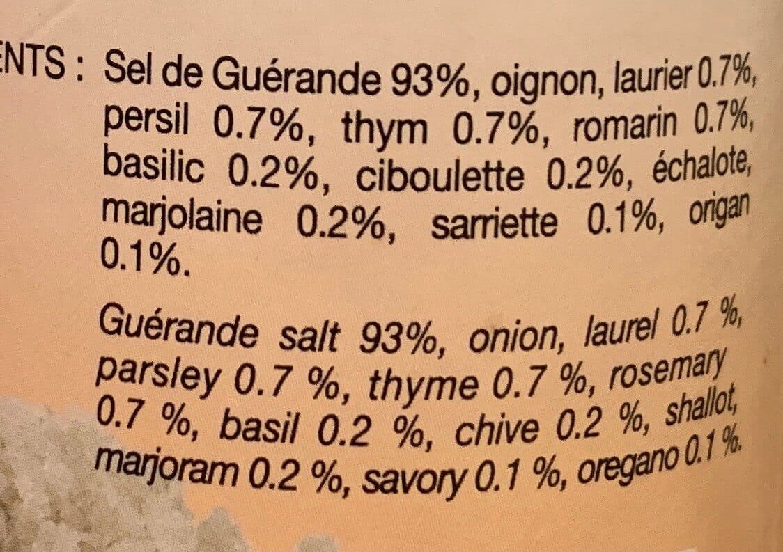 Le Paludier de Guérande Seloplante mélange au sel de Guérande et aux herbes packshot