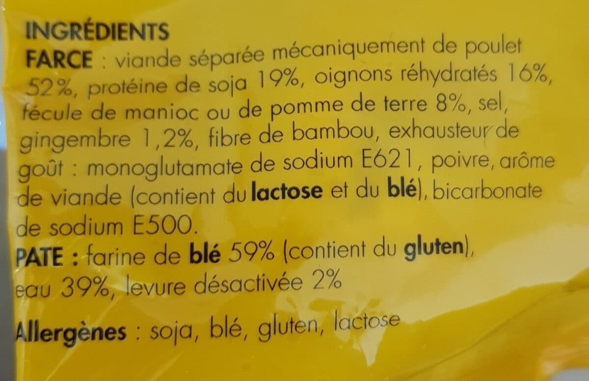 Open Food Facts Bouchons de poulet packshot