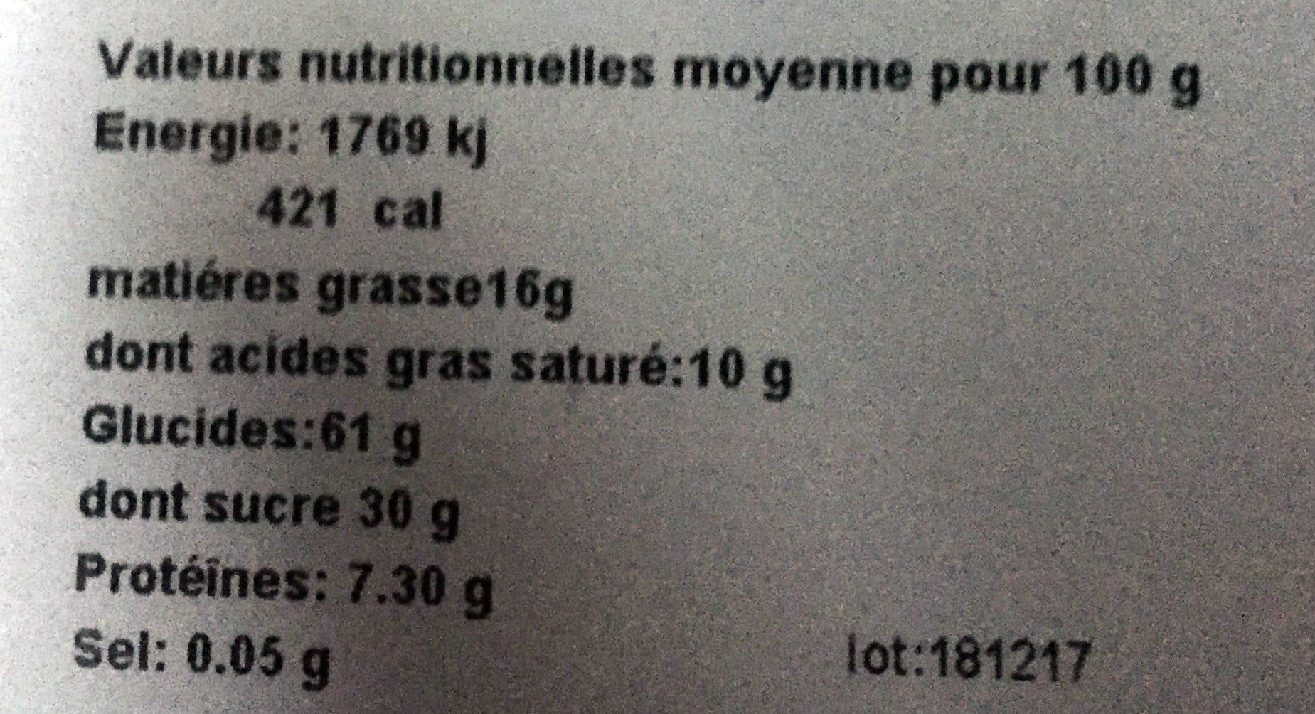 Tarte des Alpes L'authentique - Tarte aux myrtille packshot