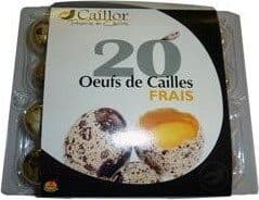 Caillor Oeufs de cailles frais x 20, 200 gr packshot