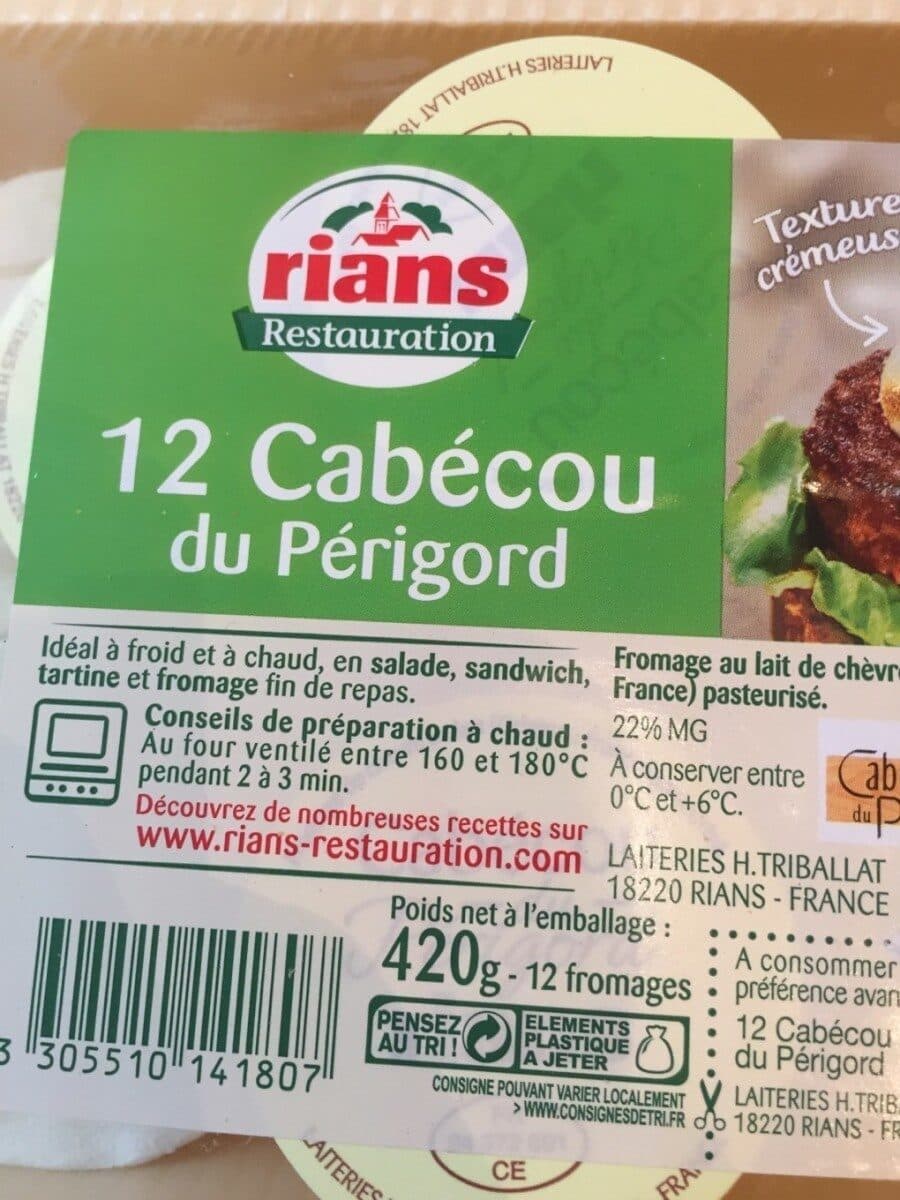 Rians 12 Cabécou du Périgord packshot