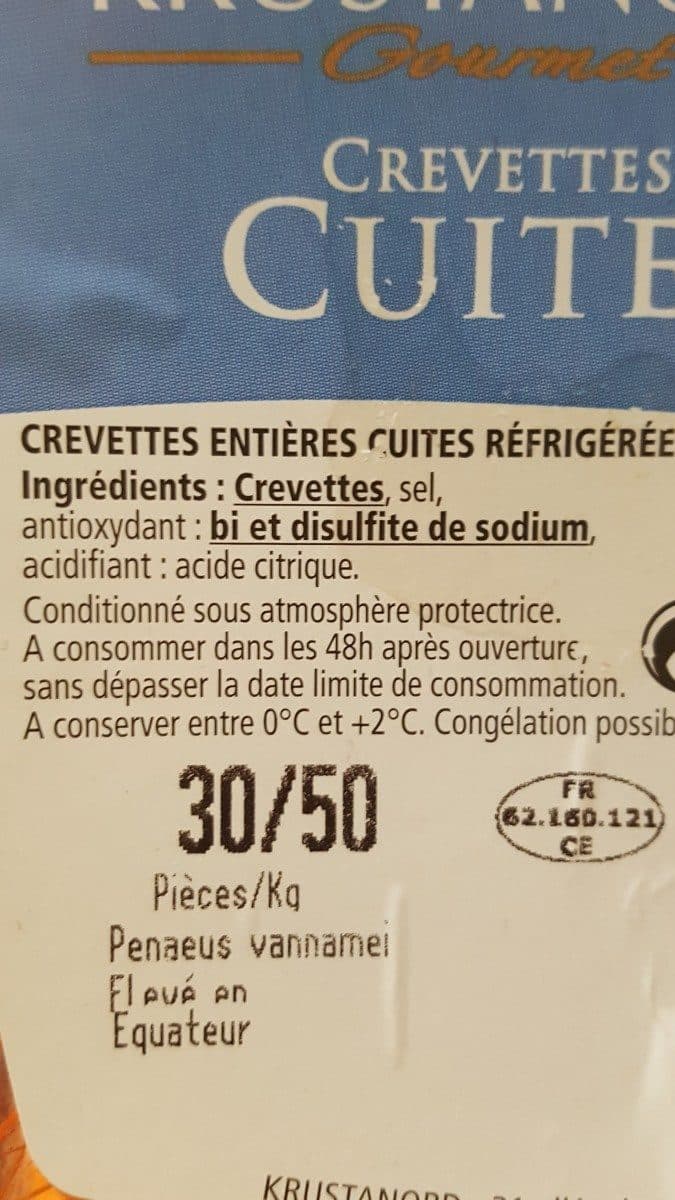 Open Food Facts Crevettes cuites packshot