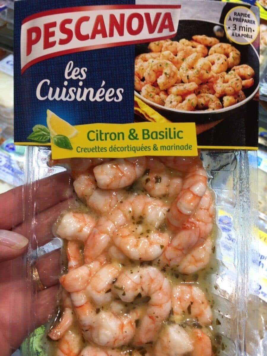 Pescanova Crevettes marinées au citron & basilic packshot
