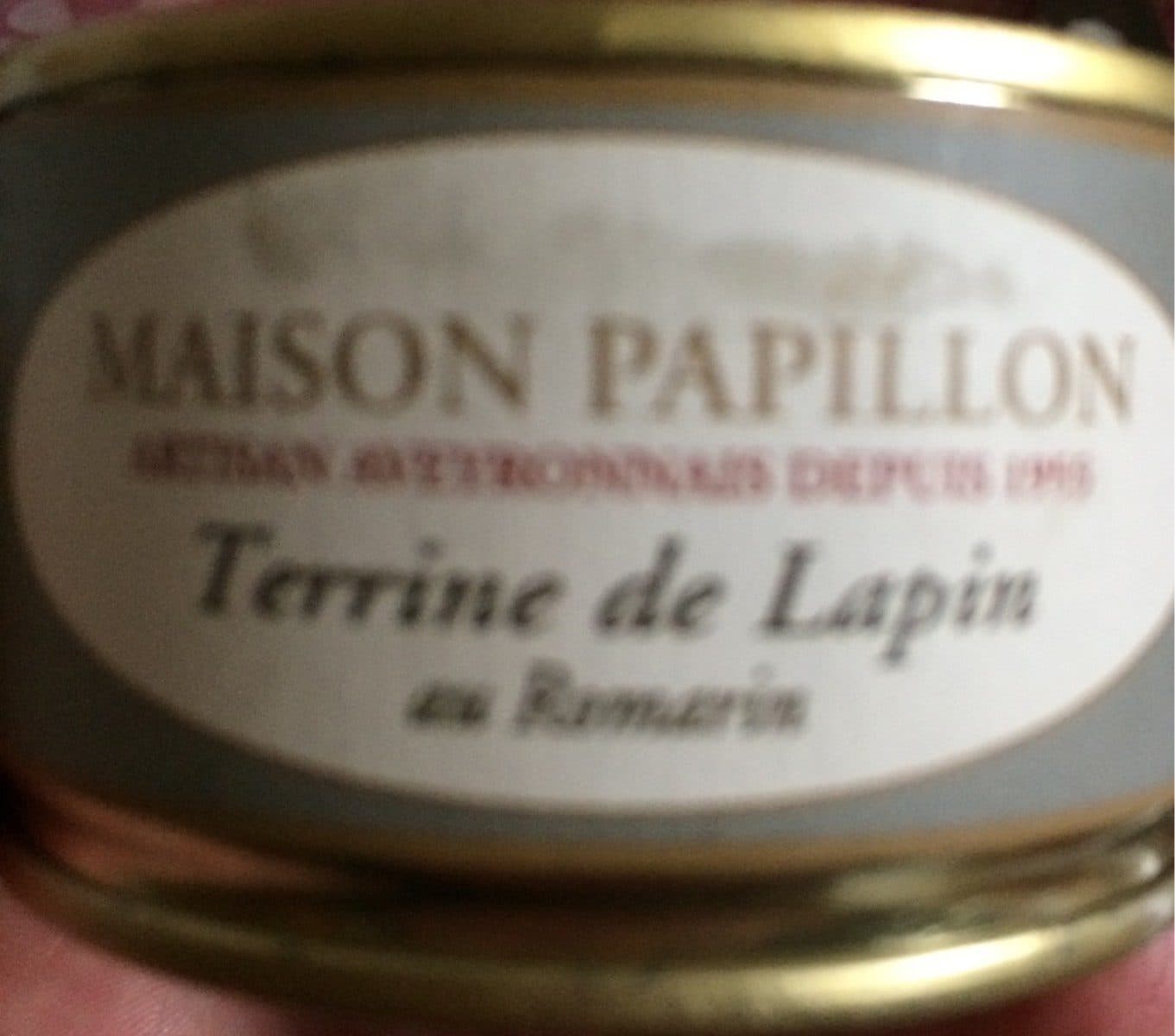 Maison Papillon Terrine De Lapin Au Romarin Maison Papillon packshot