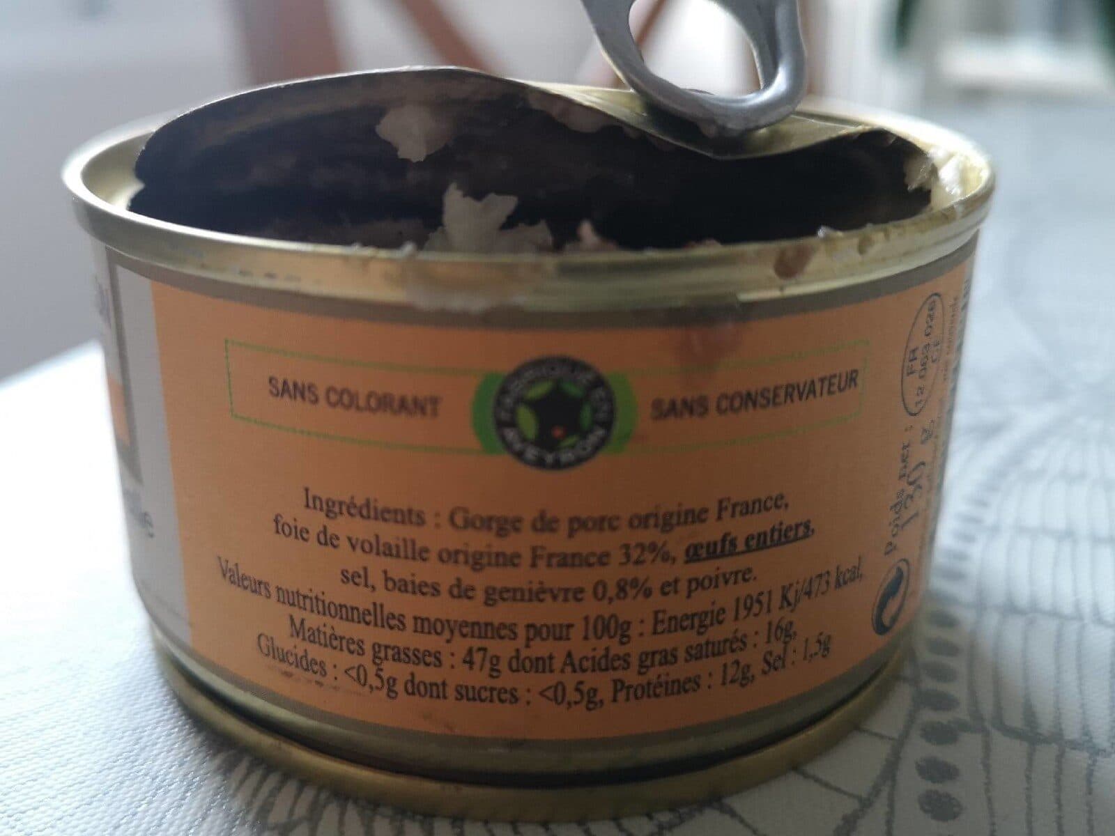 Maison Papillon Terrine De Foie De Volaille Au Genièvre Maison Papillon packshot