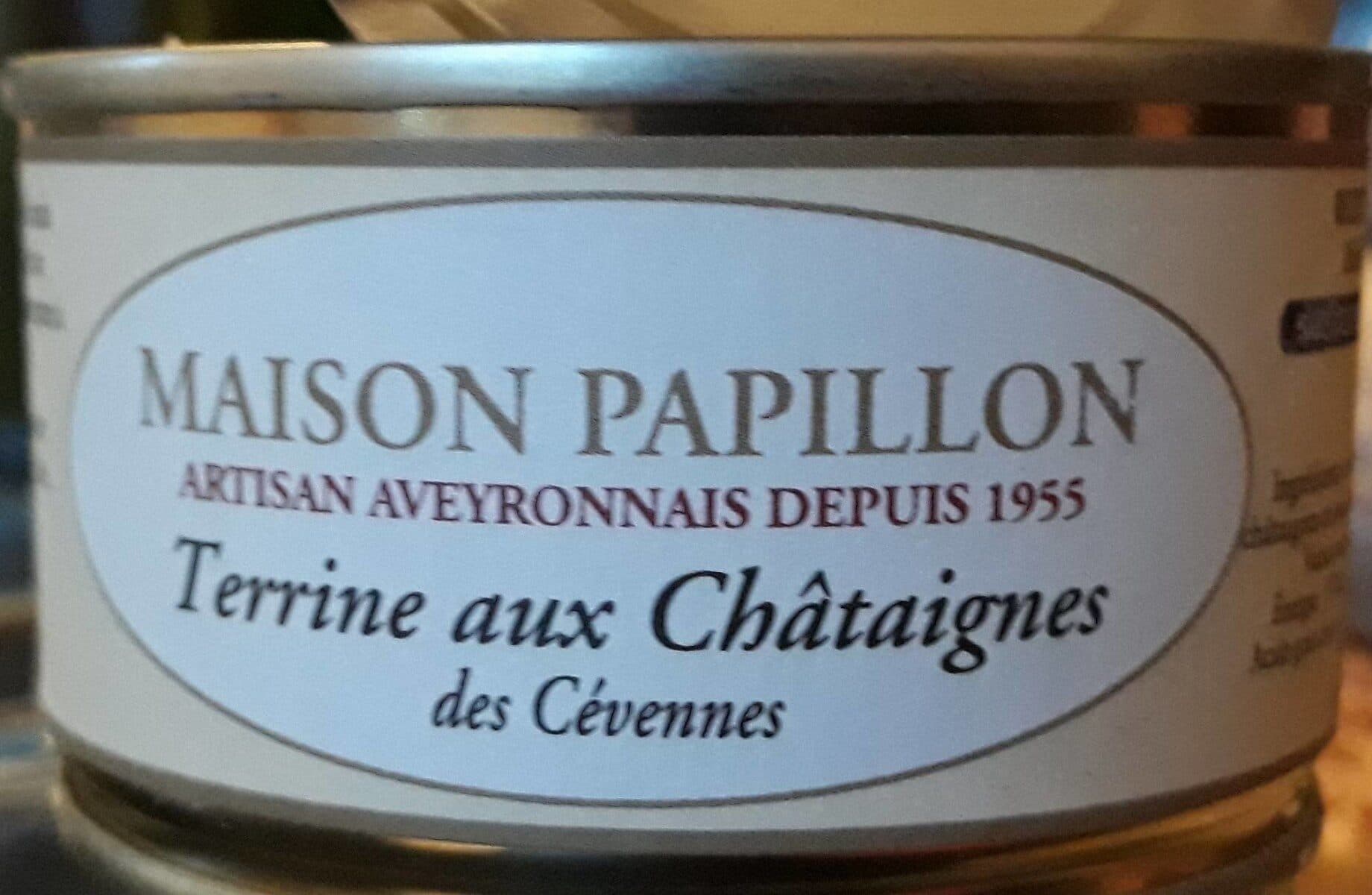 Maison Papillon Terrine aux châtaignes des Cévennes packshot