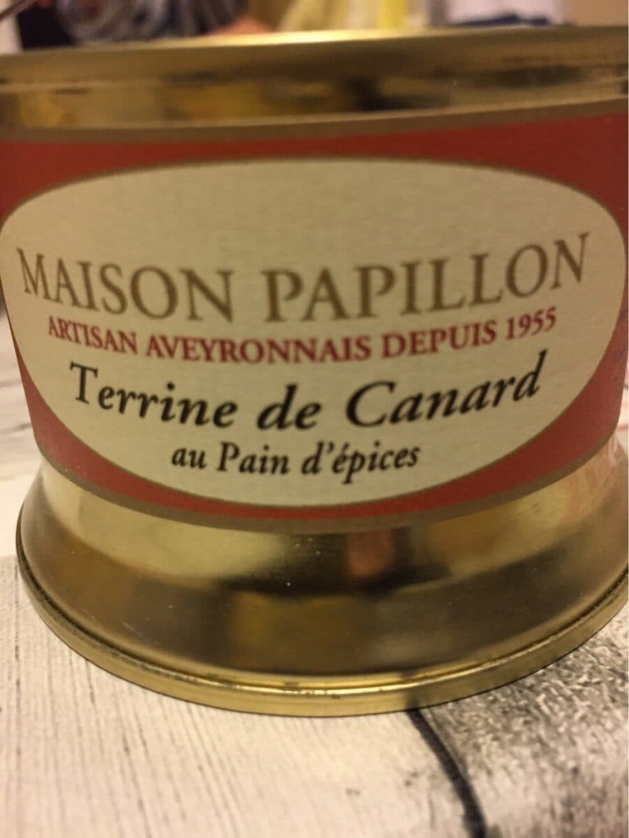 Maison Papillon Terrine De Canard Au Pain D'épices packshot