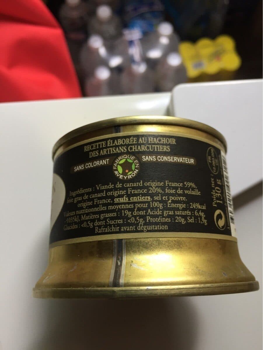 Open Food Facts Terrine De Canard Au Foie Gras packshot