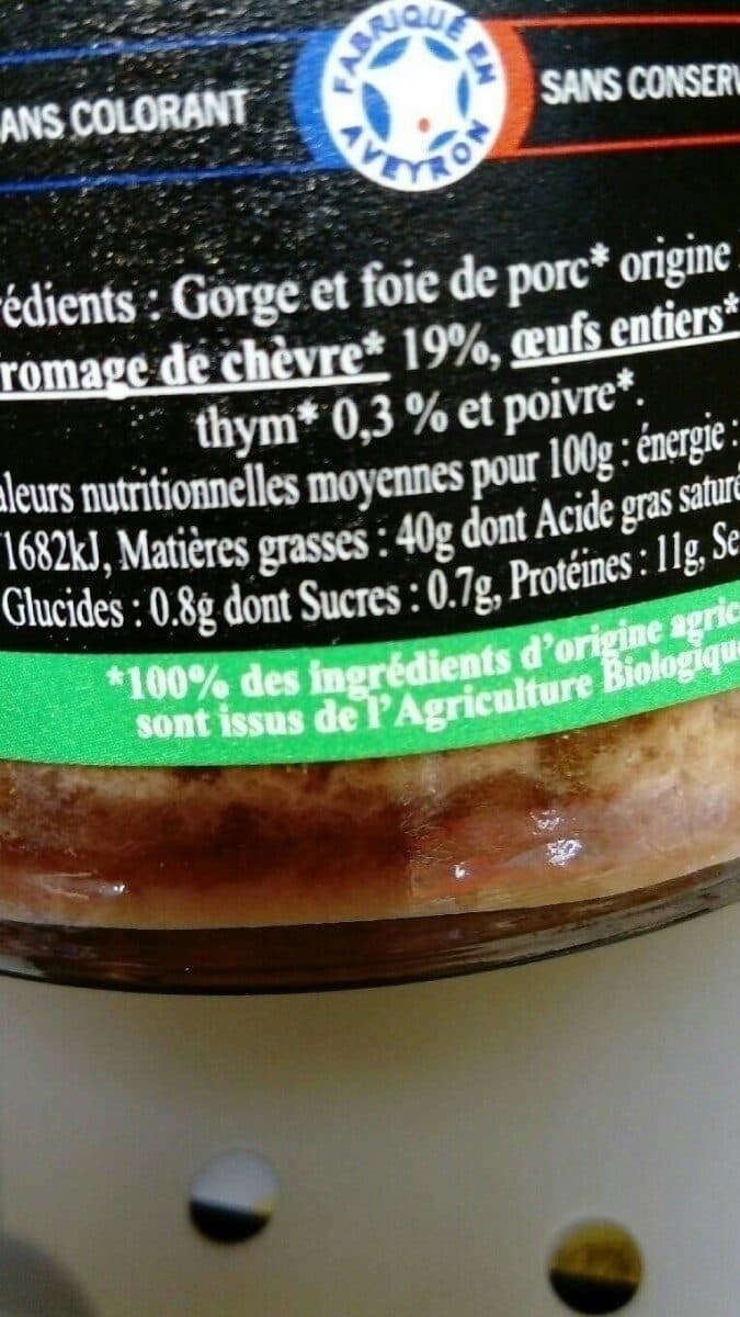 Open Food Facts Terrine de montagne packshot
