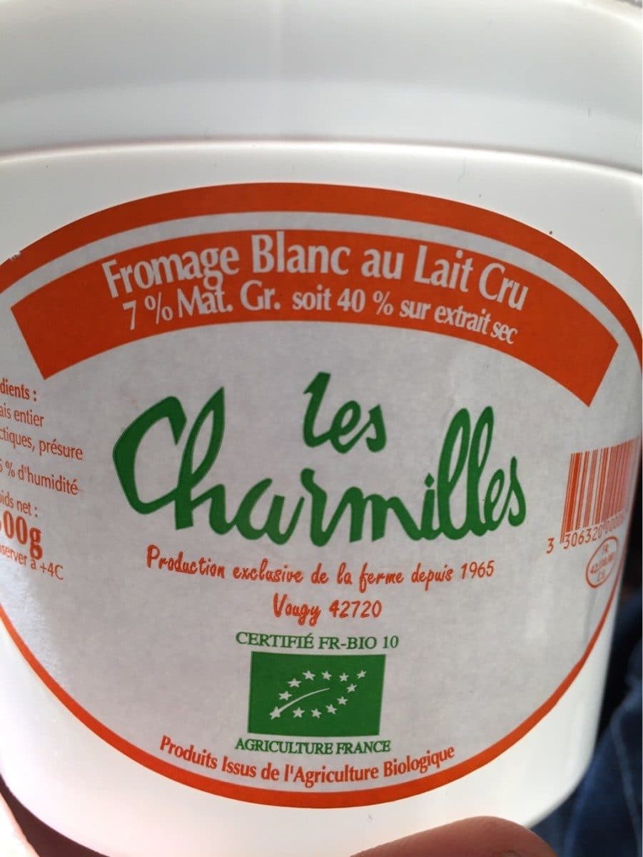 Open Food Facts Fromage blanc au lait cru packshot