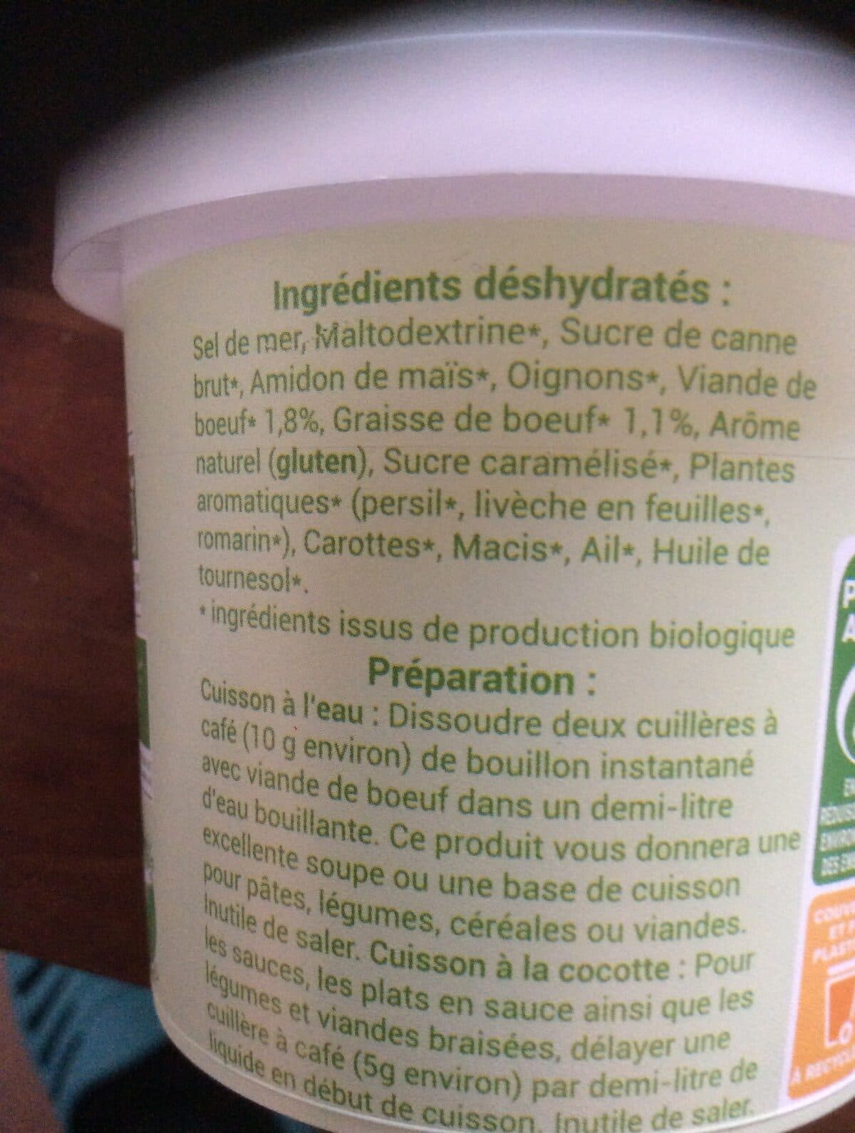 Open Food Facts Bouillon instantané viande de boeuf packshot