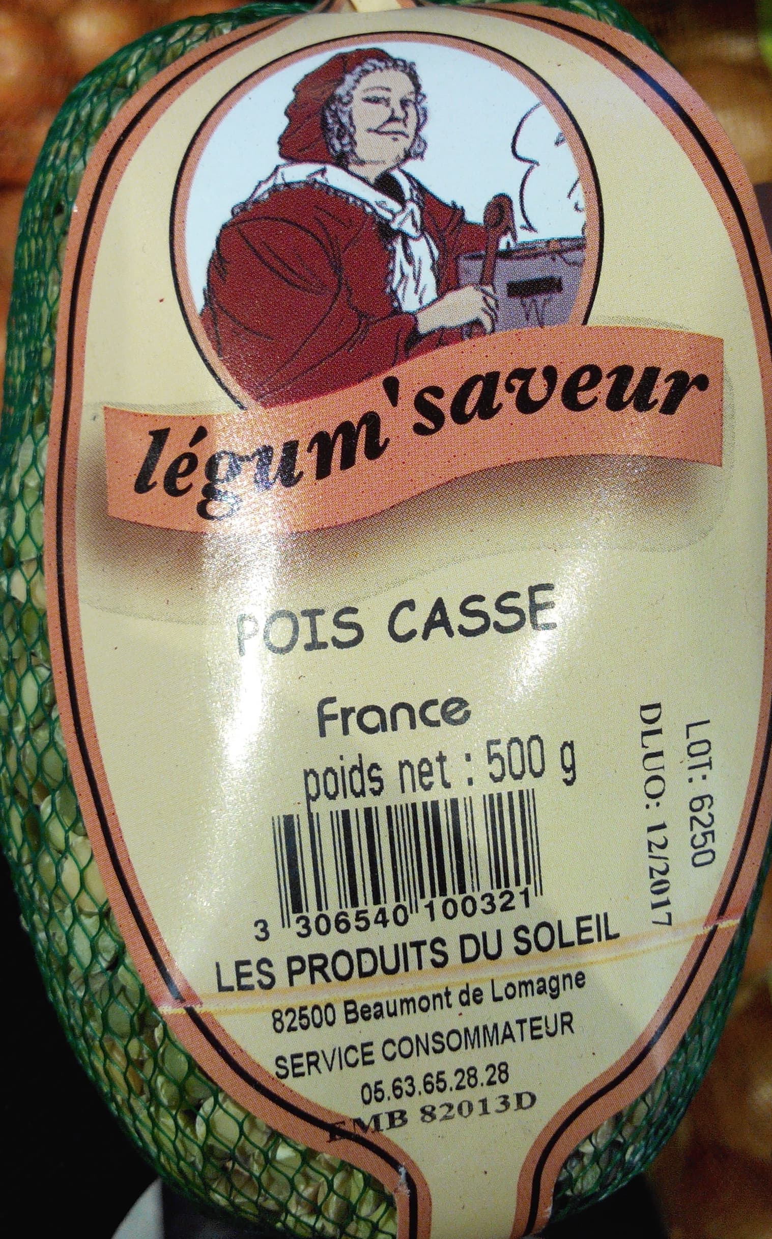 Légum'Saveur Pois cassé packshot