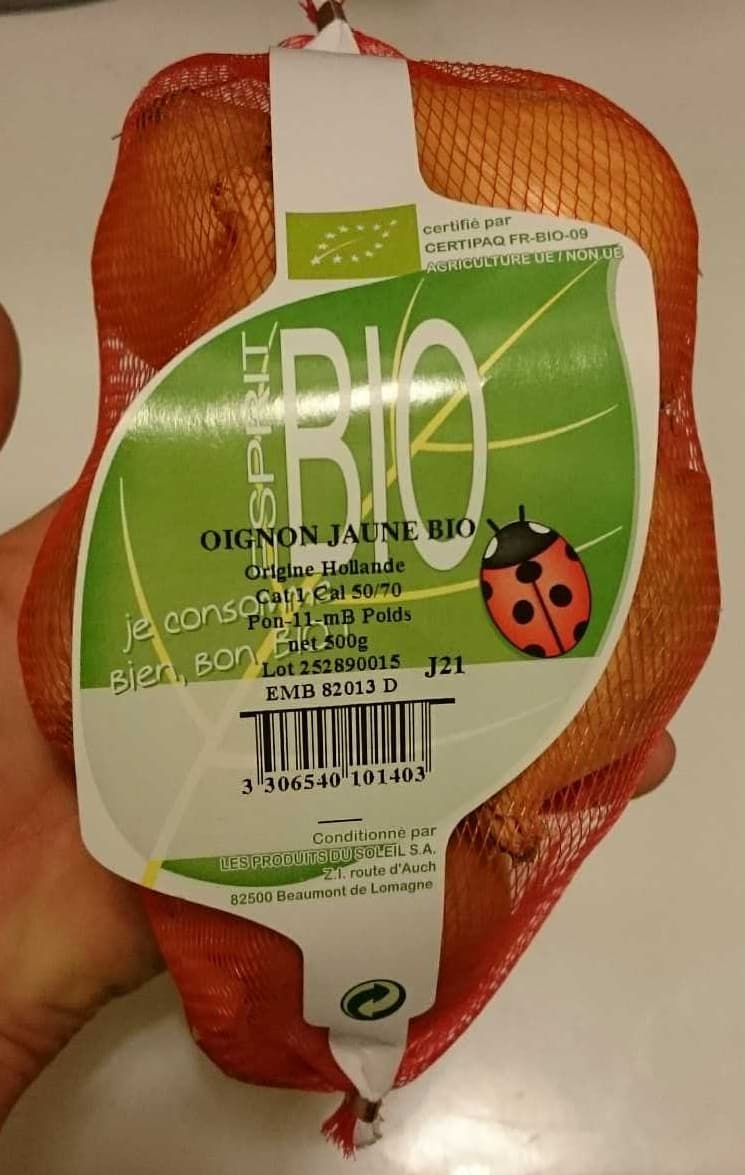 Esprit Bio Oignon jaune bio packshot