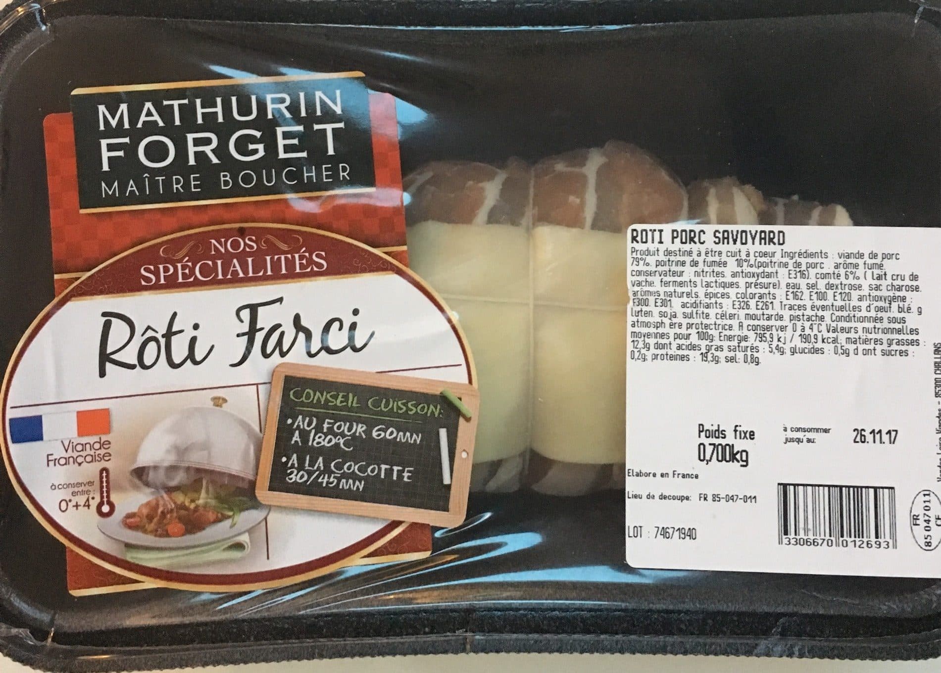 Mathurin Forget Roti farci packshot