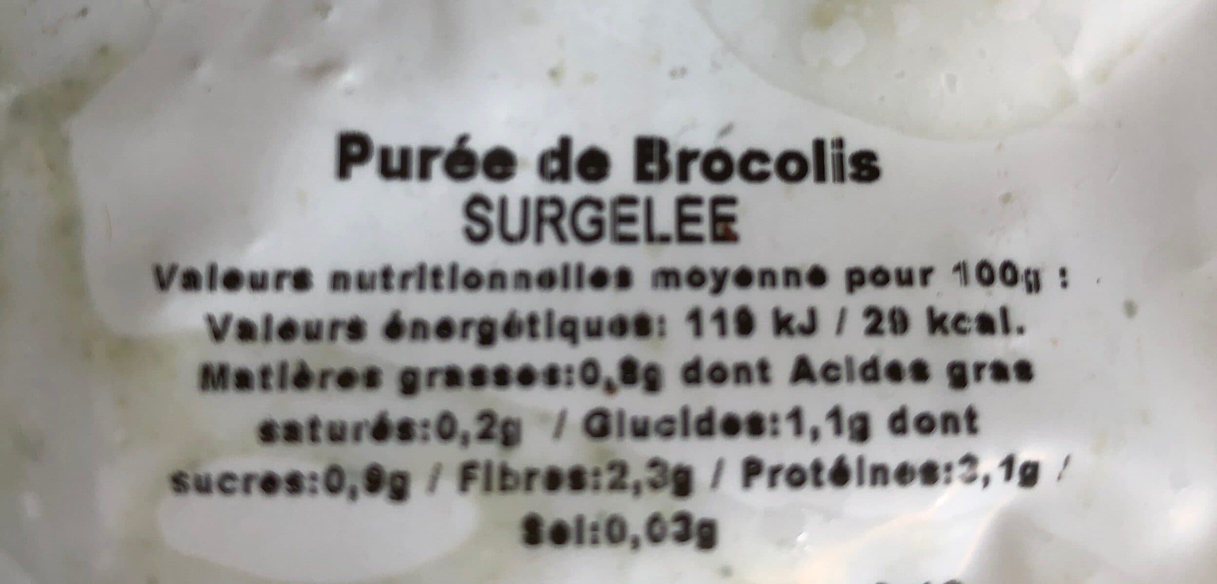 Open Food Facts Puree de brocolis packshot