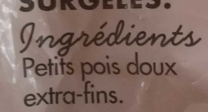Toupargel Petits pois doux extra-fins packshot