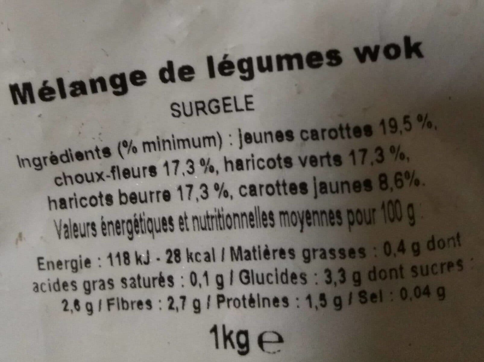 ECOMIAM Mélange de légumes wok packshot