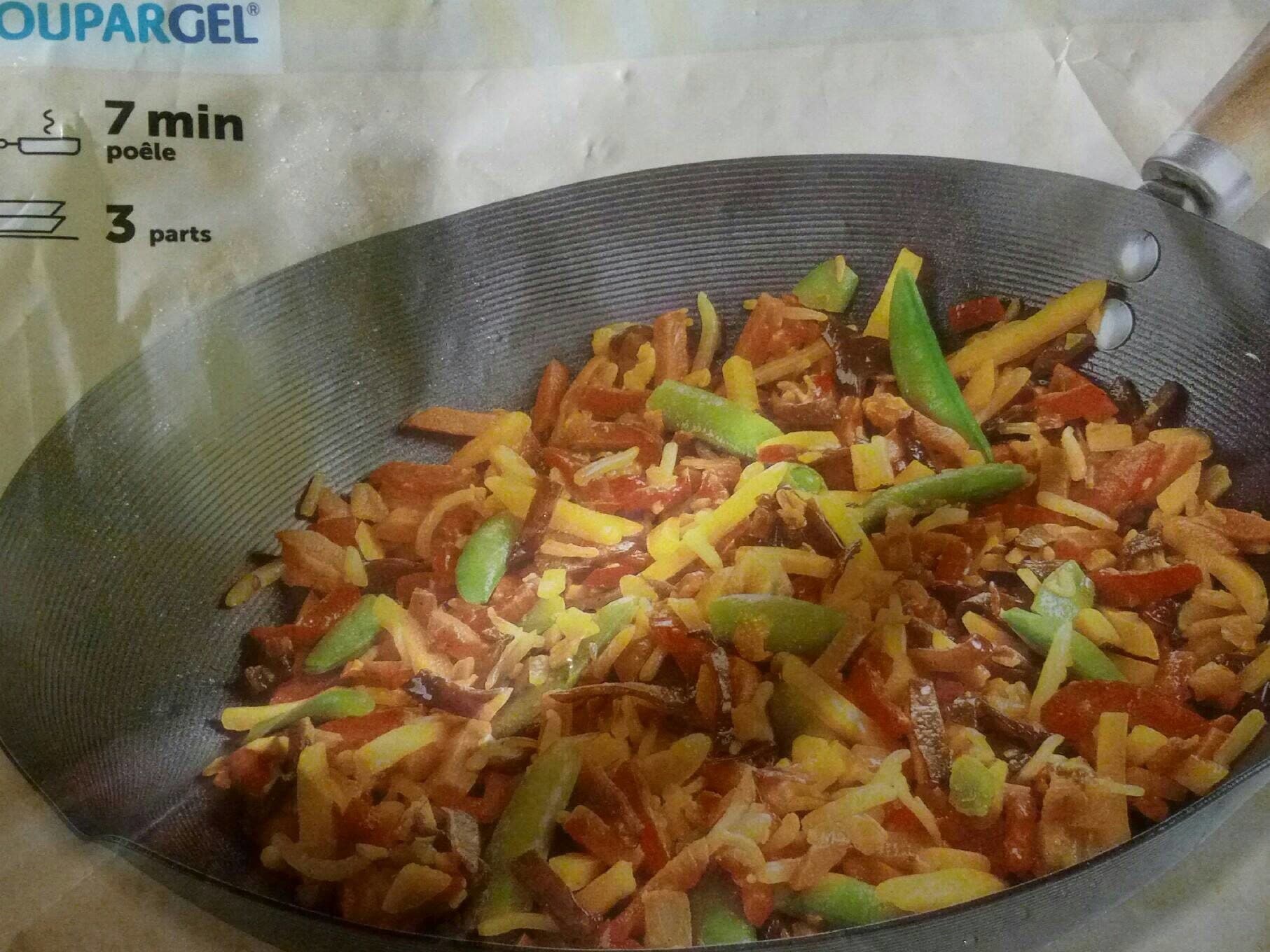 Toupargel Poelee de legumes cuisinés facon wok packshot