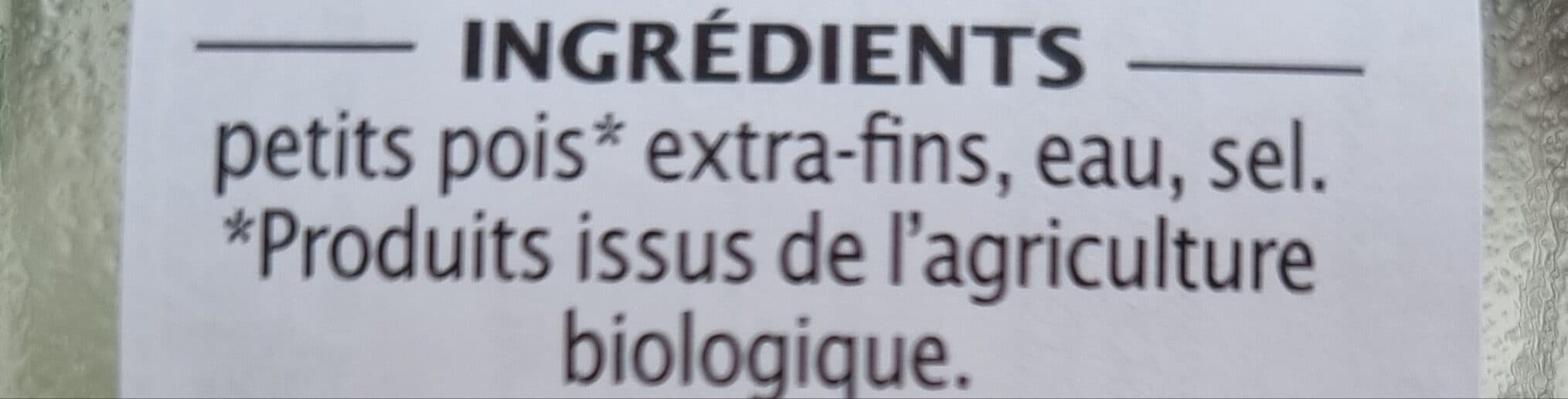 Jardin bio Petits pois à l'étuvée extra fins packshot