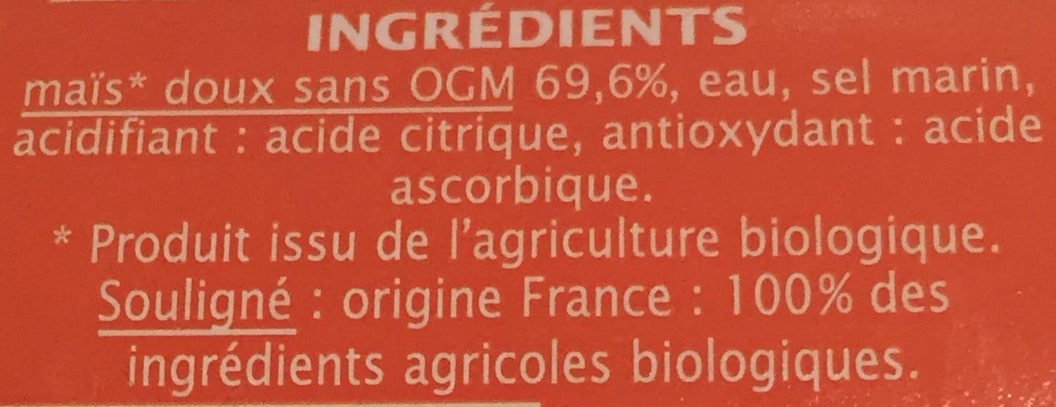 Jardin bio Maïs doux packshot