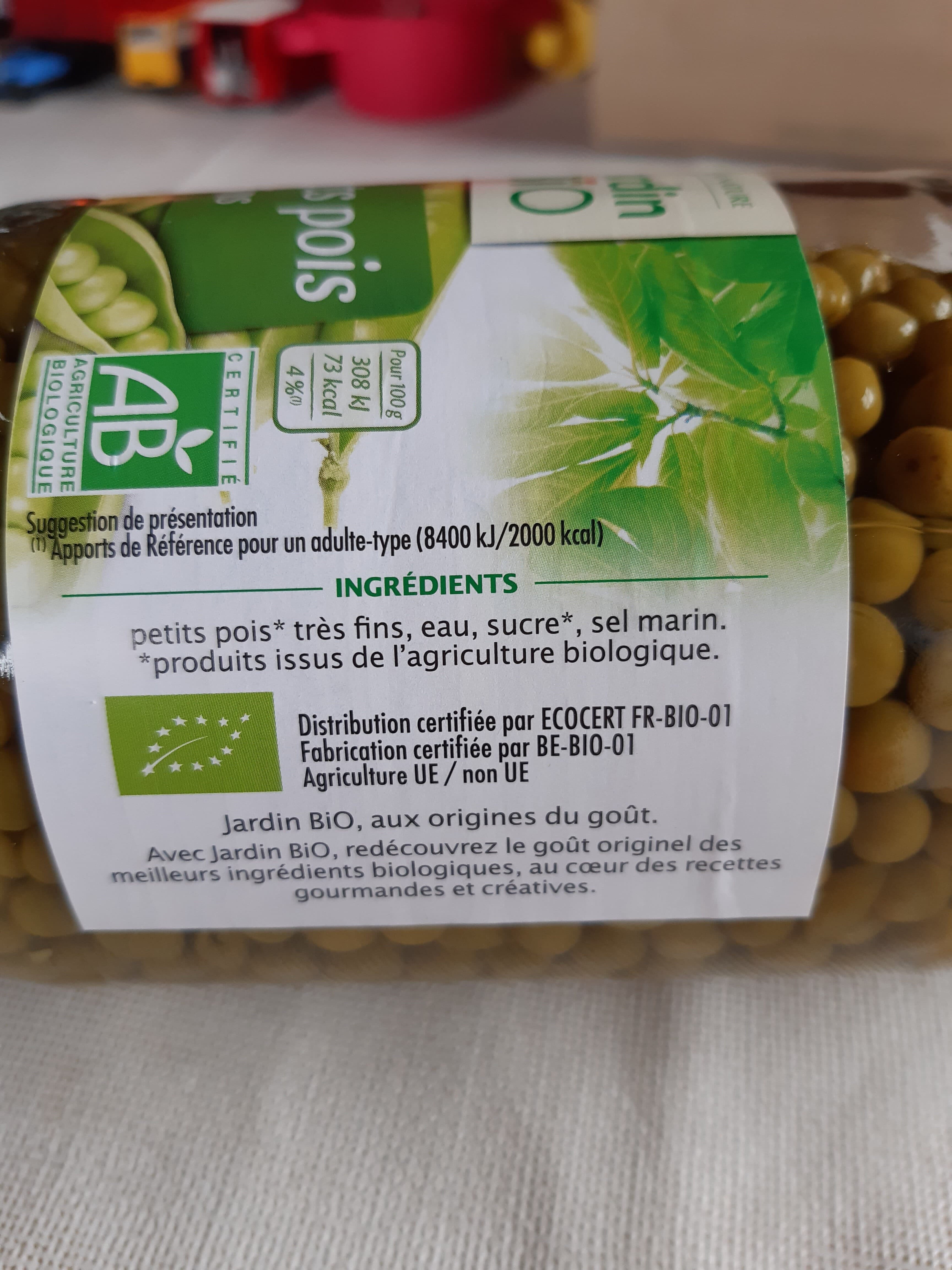 Jardin bio Petits pois packshot