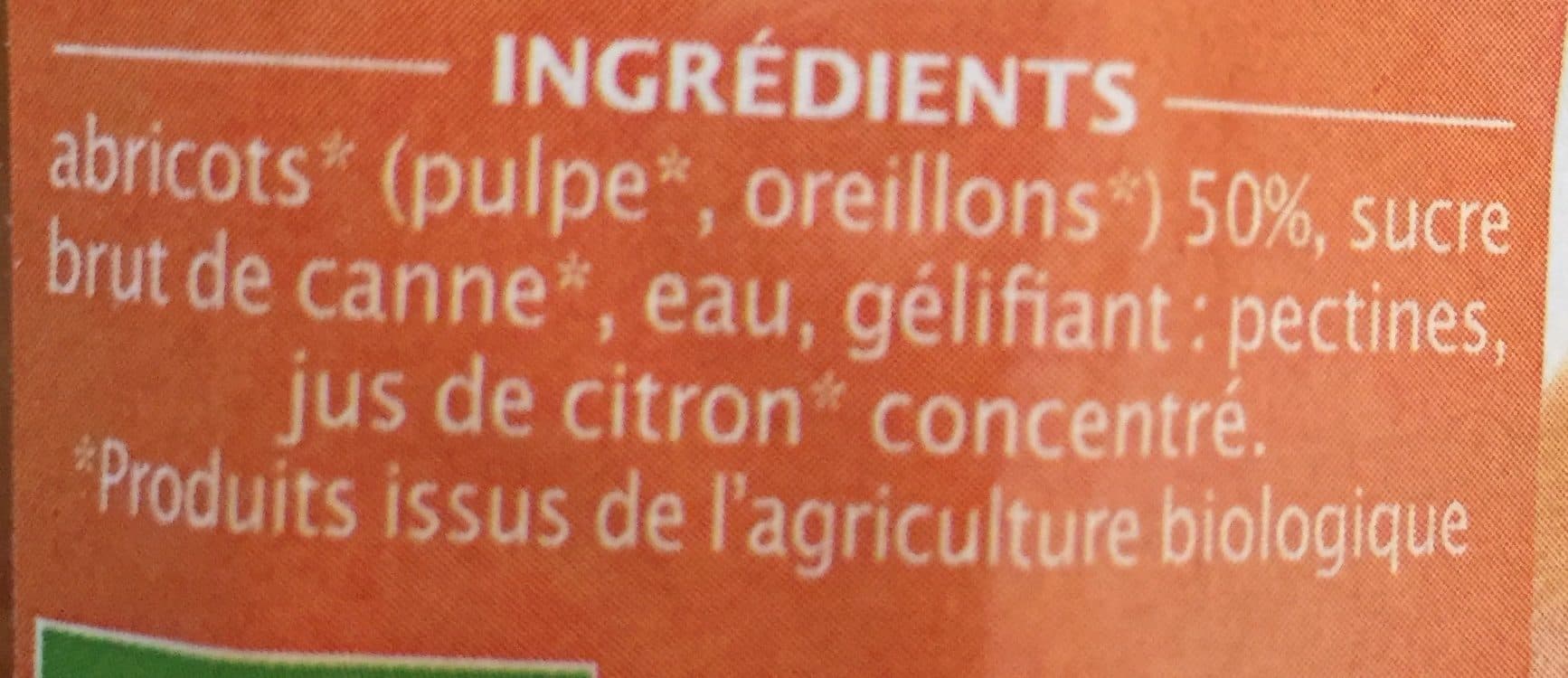 Jardin bio Confiture Biofruits Abricot packshot