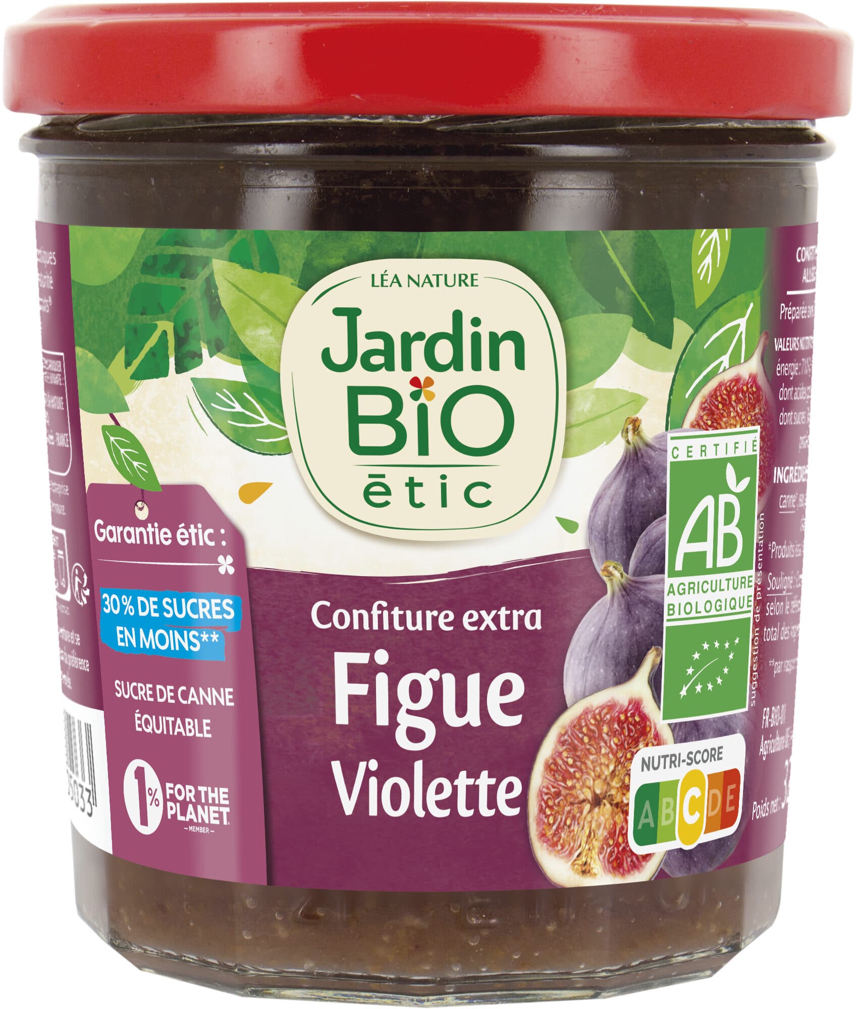 Jardin bio Confiture figue violette packshot