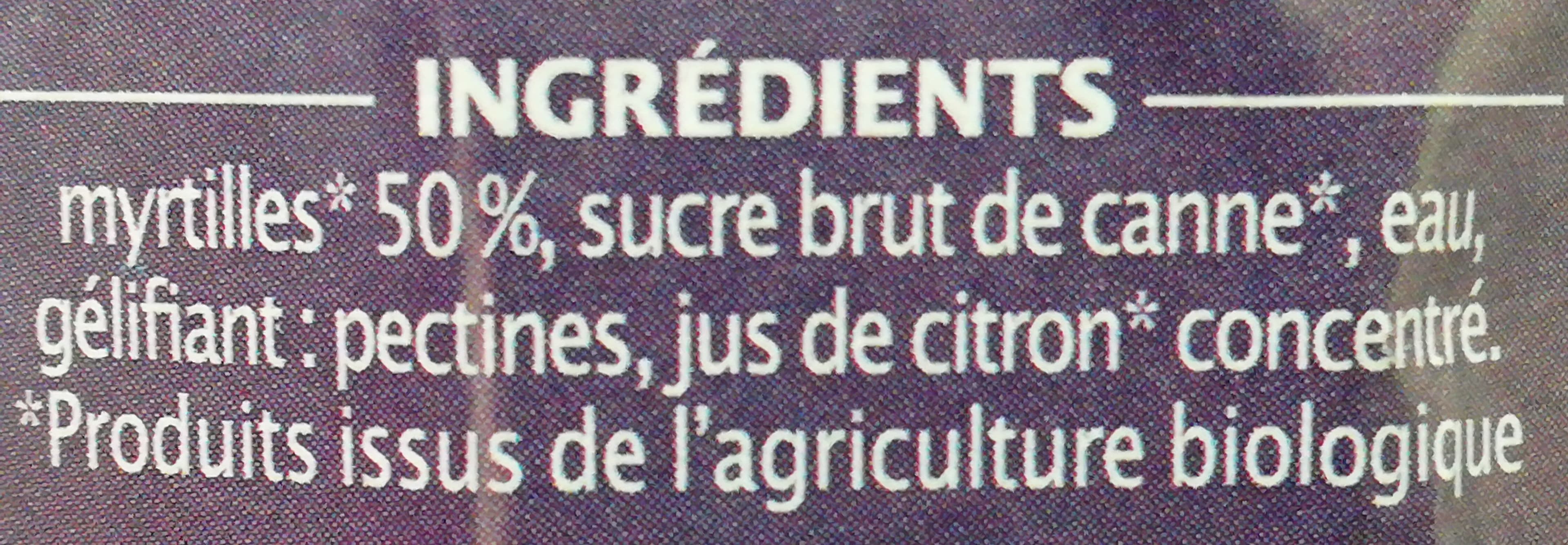 Jardin bio Confiture myrtille sauvage packshot