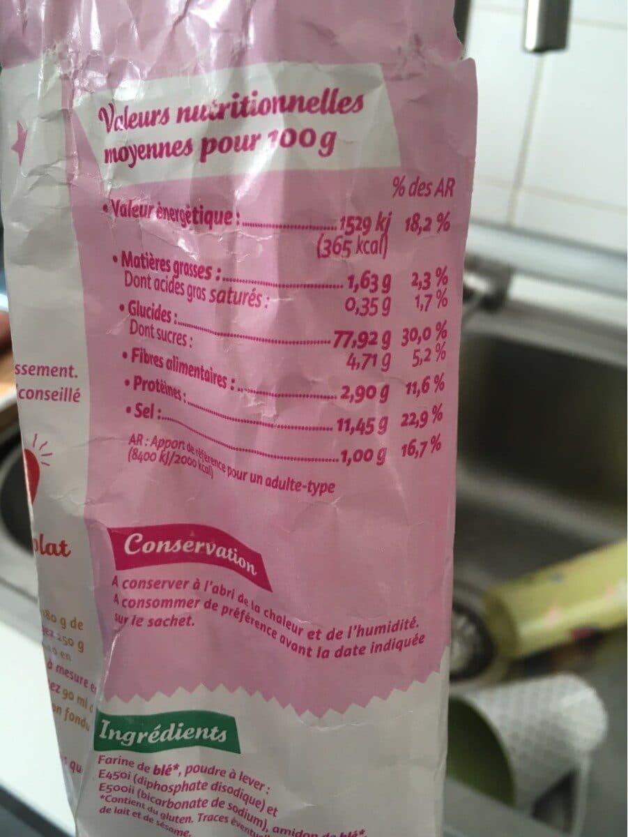 Ebly Farine de blé pour gateaux packshot
