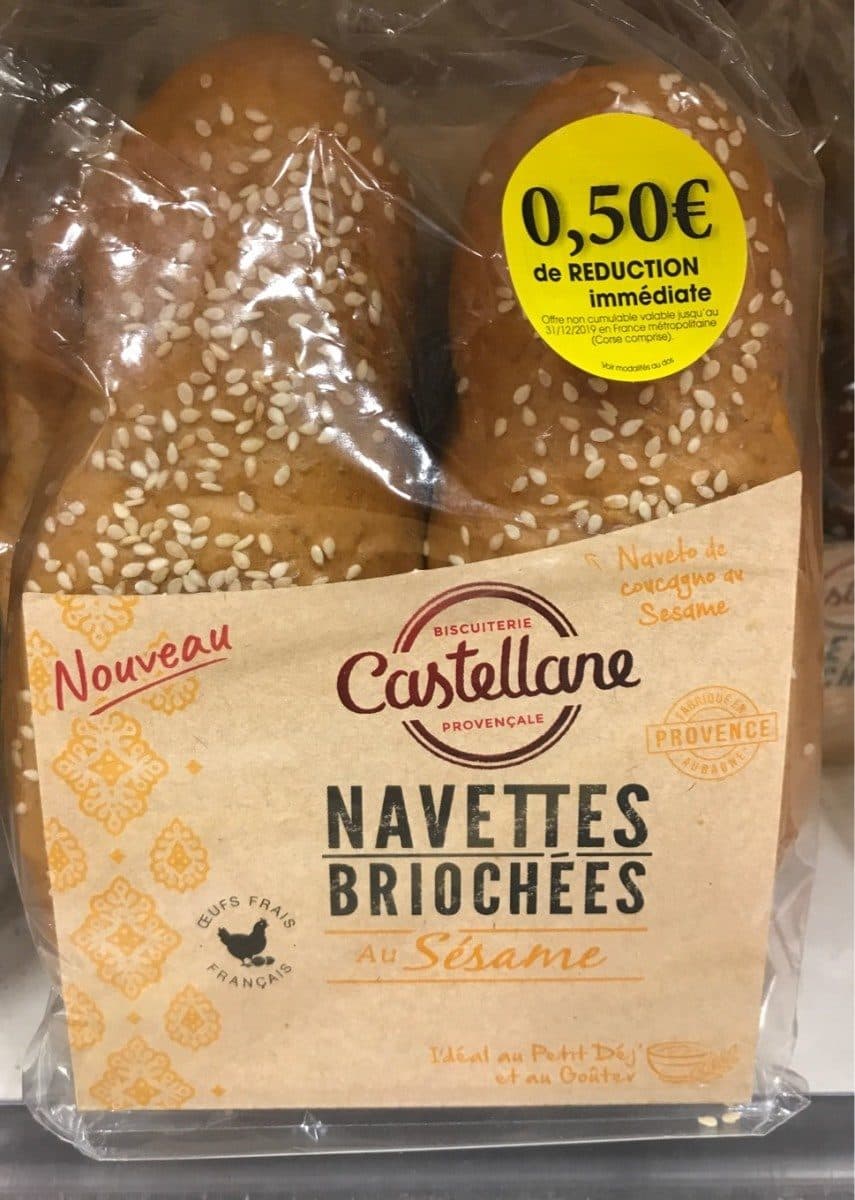 Castellane Navettes briochées au sésame packshot