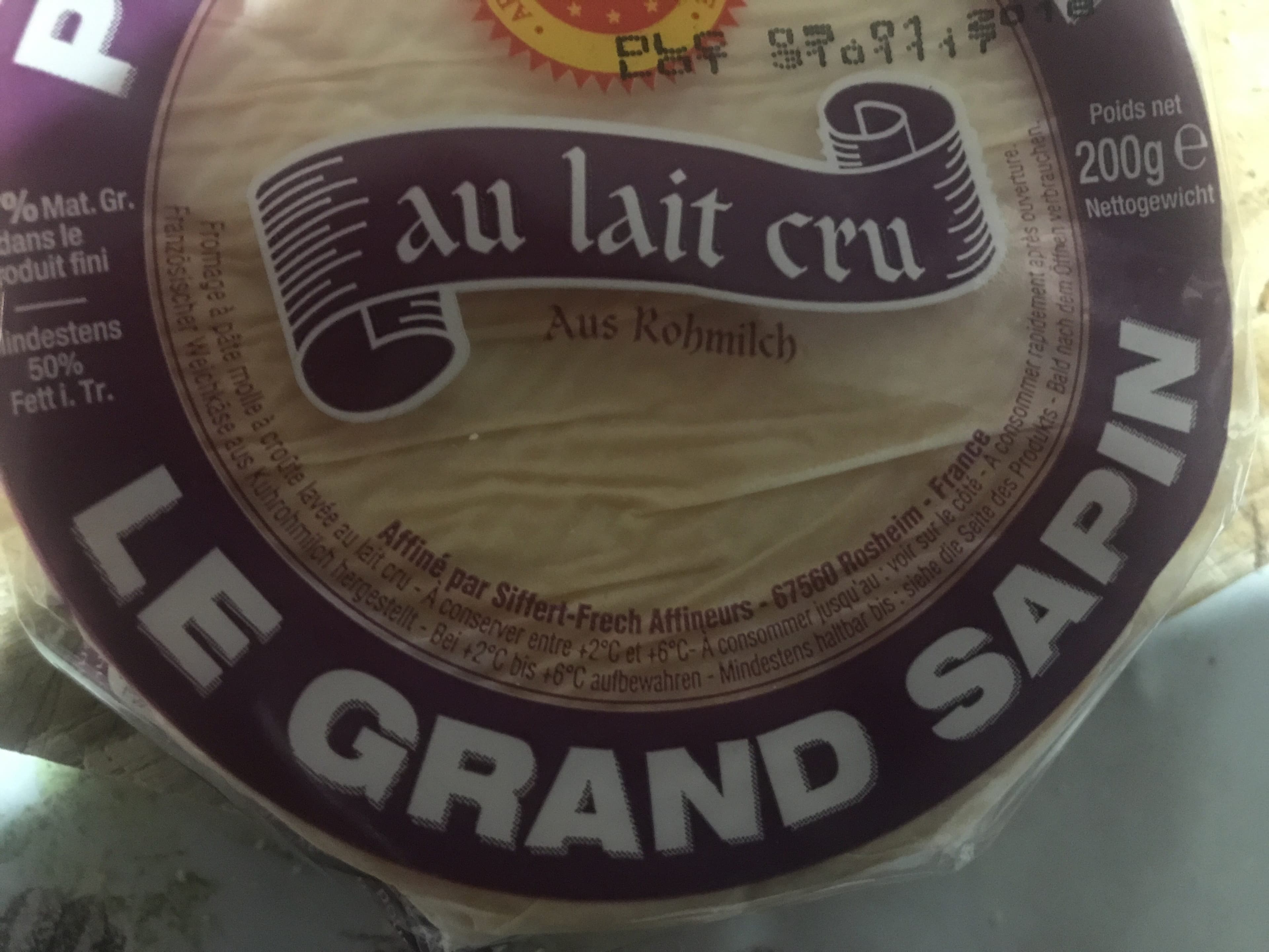 Le Grand Sapin Munster AOC packshot