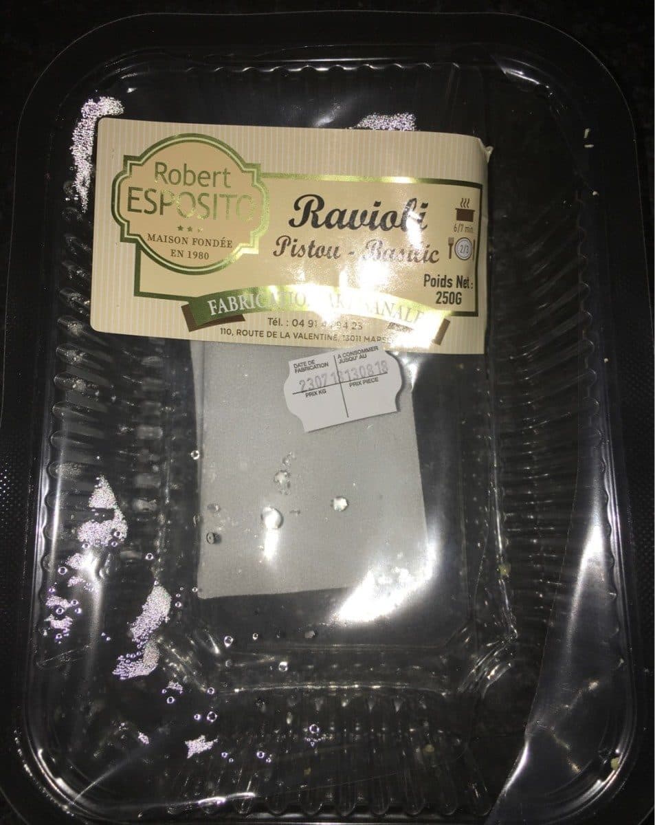 Robert Esposito Raviolis Esposito pistou basilic packshot