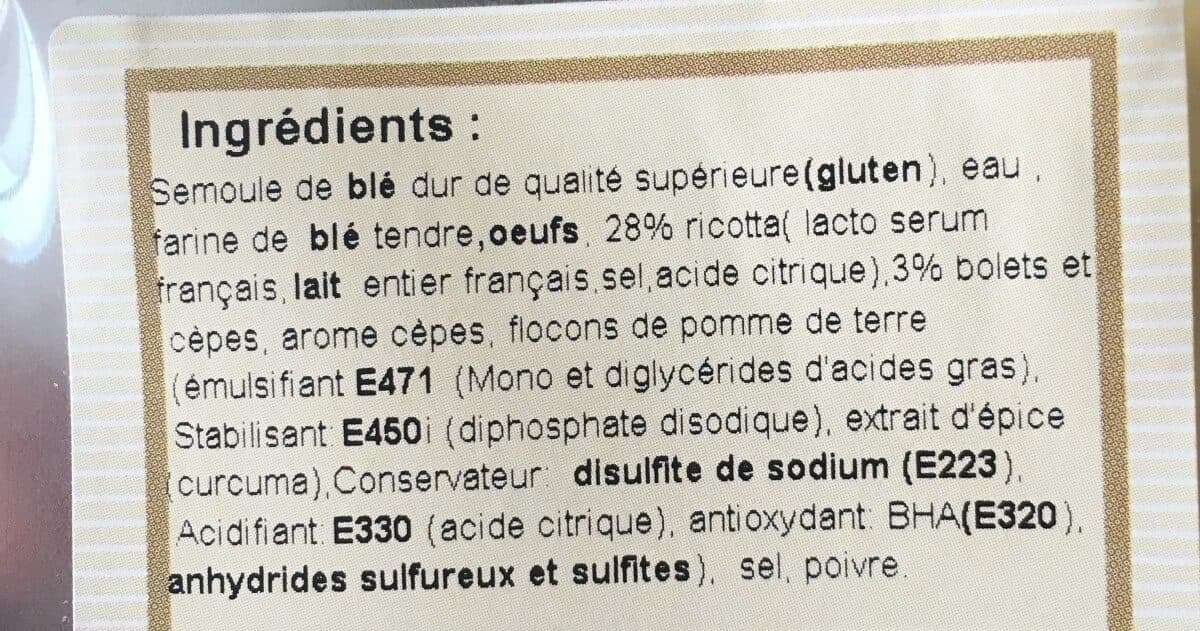 Robert Esposito Ravioli Bolets et Cèpes packshot