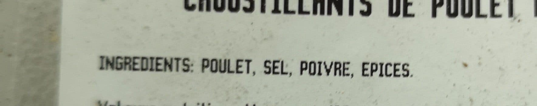 Open Food Facts Croustillants de poulet salés packshot
