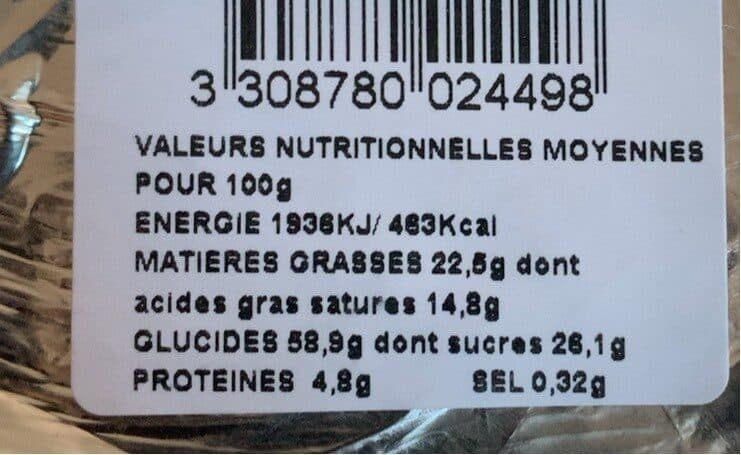 Open Food Facts Gateau a la creme de caramel au beurre sale CHARLES MEUNIER packshot