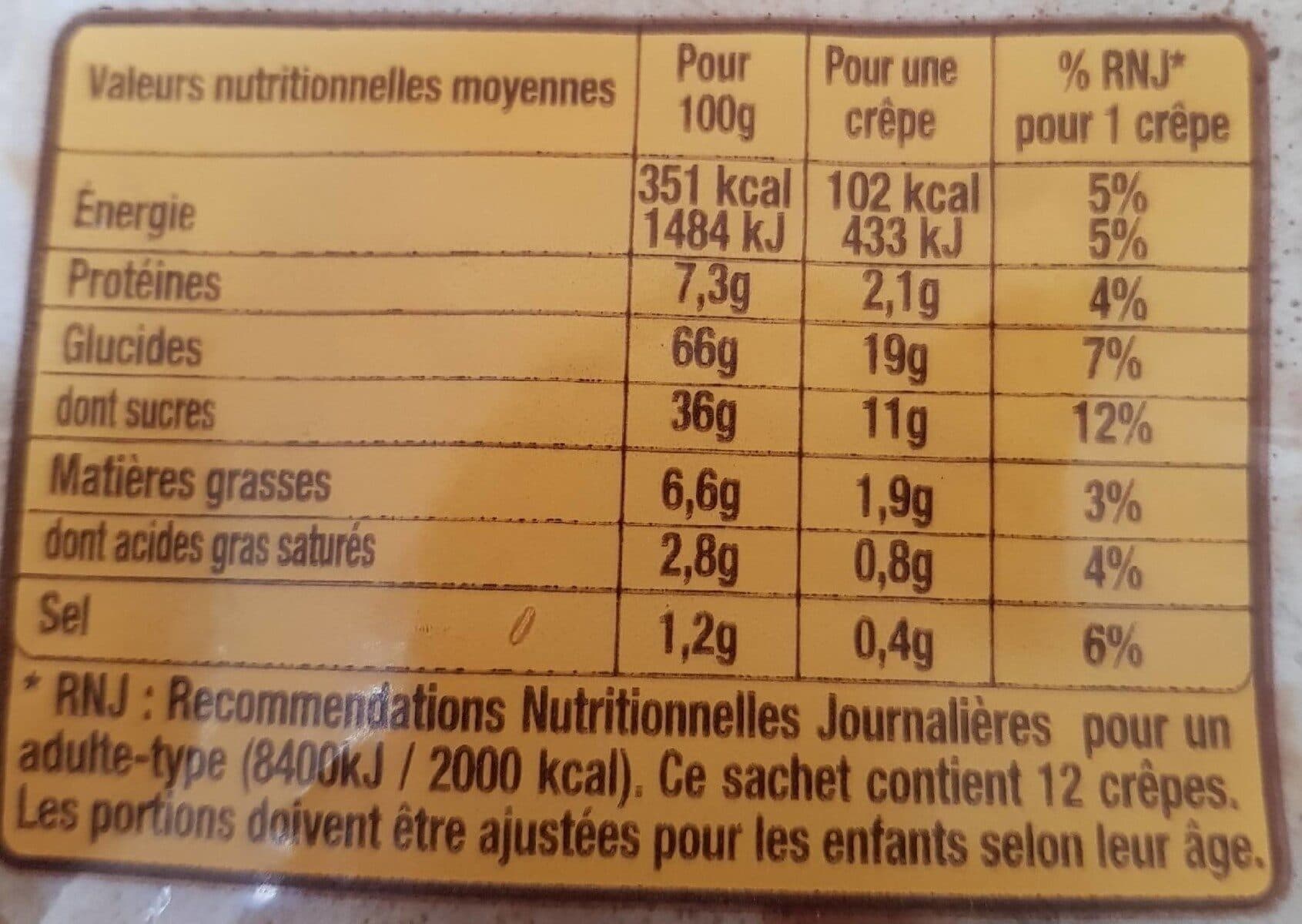 Bosser 12 Crêpes Bretonnes au froment faites à la main packshot