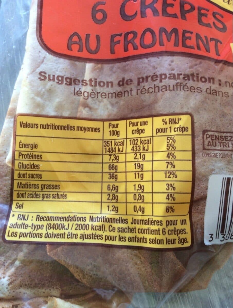 Bosser Crêpes bretonnes au froment faites a la main packshot