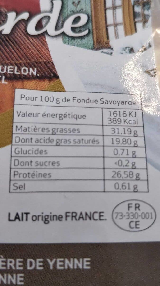 Coopérative Laitière de Yenne Fondue savoyarde packshot