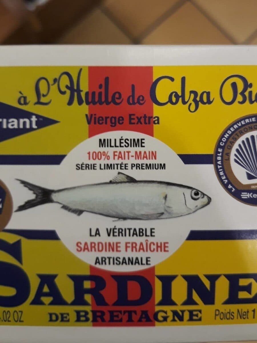 Open Food Facts Sardine a L'huile De Colza Bio packshot