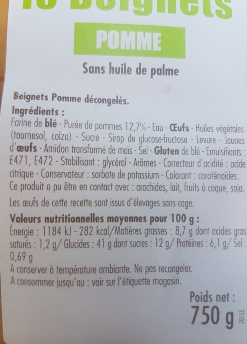 Open Food Facts Beignet pomme packshot