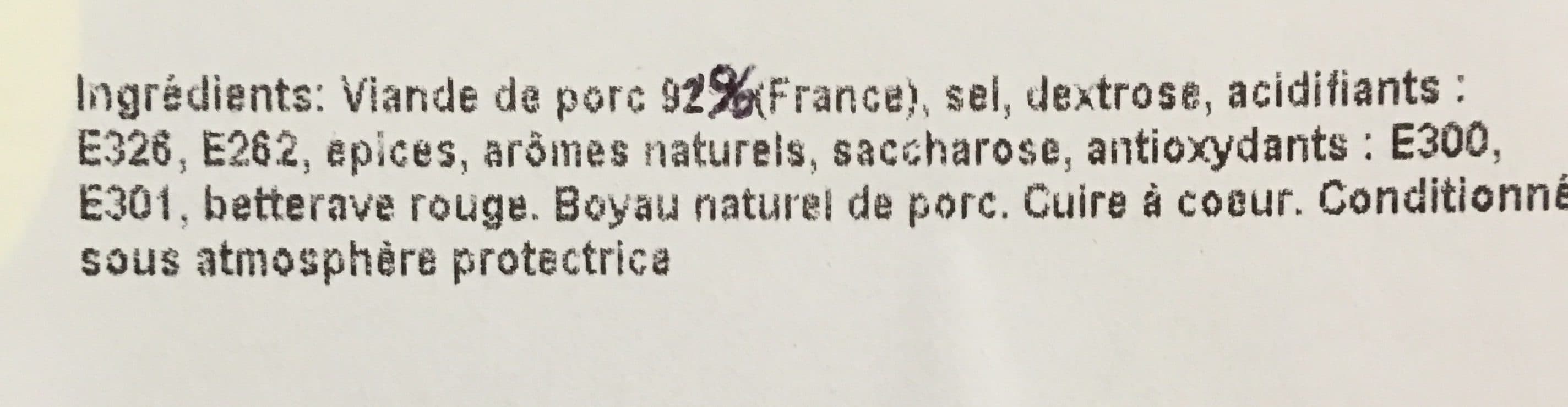 Maison Quillard & Fils Saucisse sans Colorant packshot
