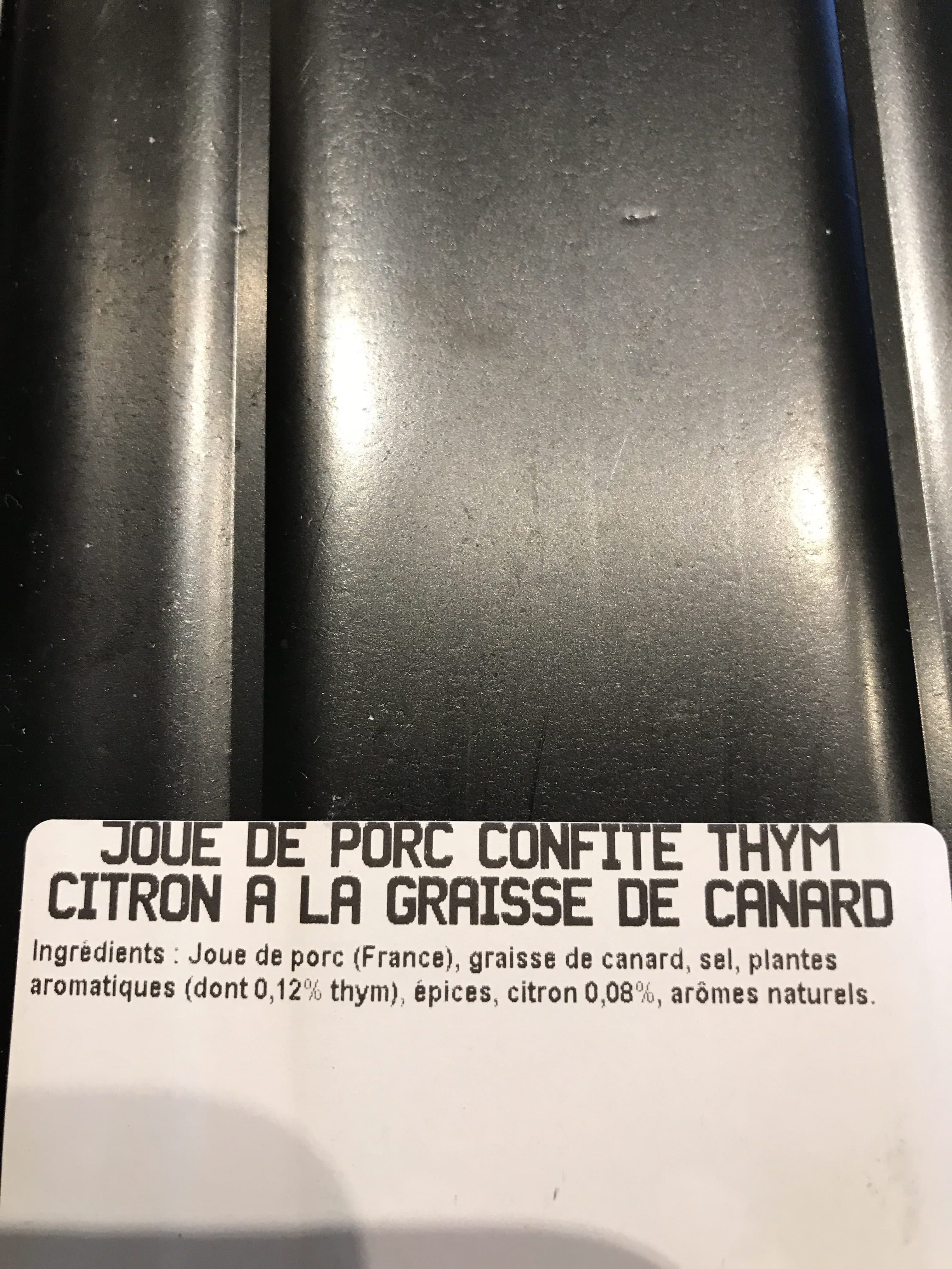 Quillard Et Fils Joue de porc confite thym et citron graisse de canard packshot