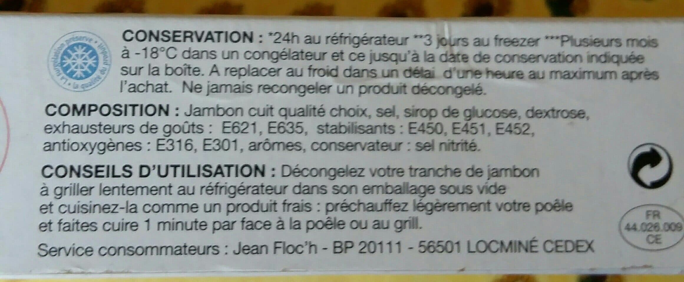 Open Food Facts Jambon à griller packshot