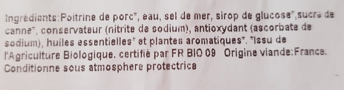 Open Food Facts Lardons Natures Bio packshot